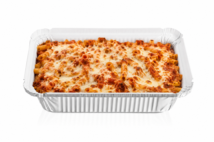 2.25 Oblong Disposable Aluminum Pan with Parchment Paper Built In