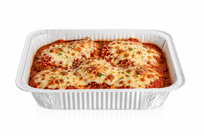 Half Size Deep Disposable Aluminum Pan with Parchment Paper Built In