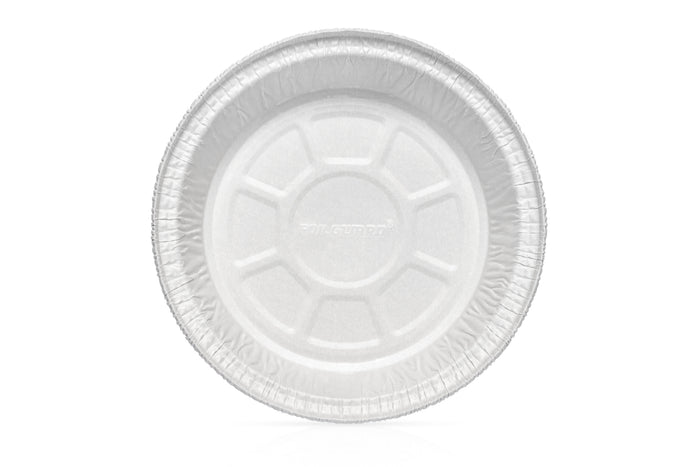 7" Round Disposable Aluminum Pan with Parchment Paper Built In