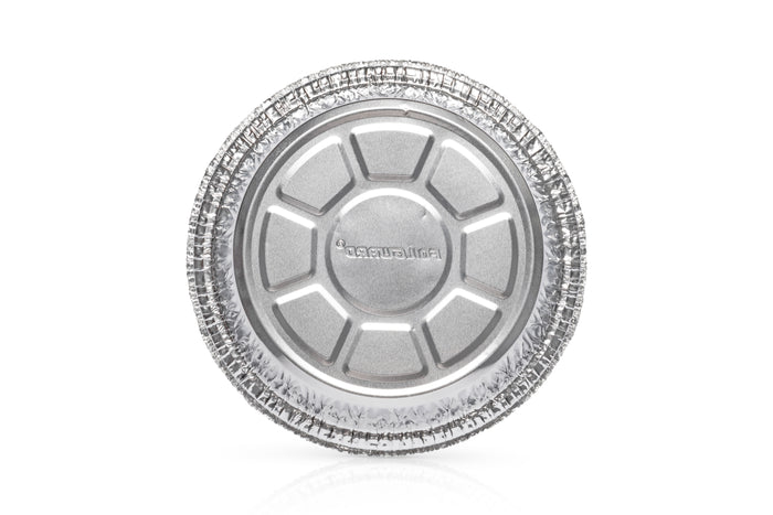 7" Round Disposable Aluminum Pan with Parchment Paper Built In