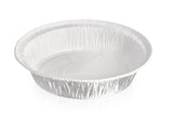 8" Round Disposable Aluminum Pan with Parchment Paper Built In