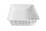 Full Size Deep Disposable Aluminum Pan with Parchment Paper Built In - 50 Pack