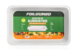 Full Size Deep Disposable Aluminum Pan with Parchment Paper Built In - 50 Pack