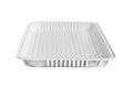 Full Size Shallow Disposable Aluminum Pan with Parchment Paper Built In - 50 Pack