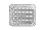 Half Size Deep Disposable Aluminum Pan with Parchment Paper Built In - 100 Pack
