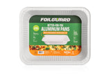 Half Size Deep Disposable Aluminum Pan with Parchment Paper Built In - 100 Pack