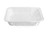 Half Size Deep Disposable Aluminum Pan with Parchment Paper Built In - 100 Pack