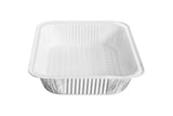 Half Size Deep Disposable Aluminum Pan with Parchment Paper Built In - 100 Pack