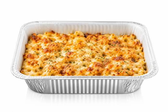 Half Size Deep Disposable Aluminum Pan with Parchment Paper Built In
