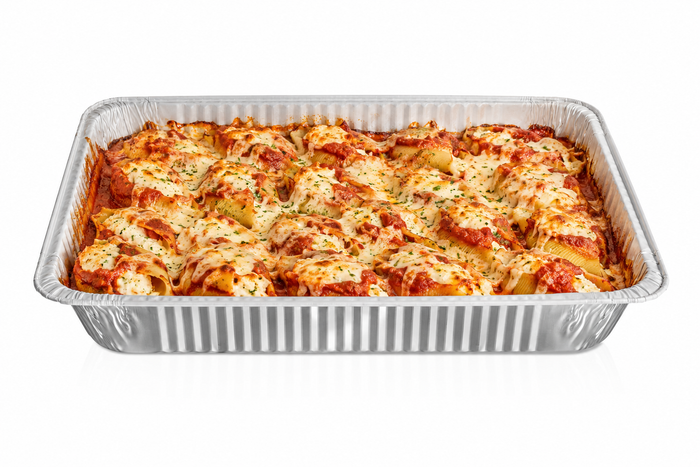 Full Size Deep Disposable Aluminum Pan with Parchment Paper Built In